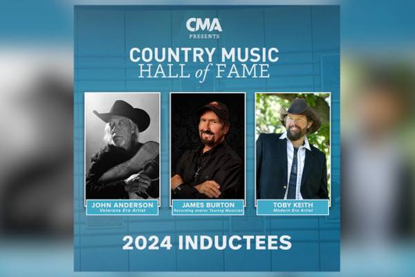 Toby Keith, John Anderson, James Burton announced as 2024 Country Music Hall of Fame inductees