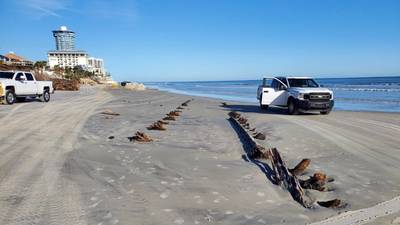 Mystery structure found on Florida beach