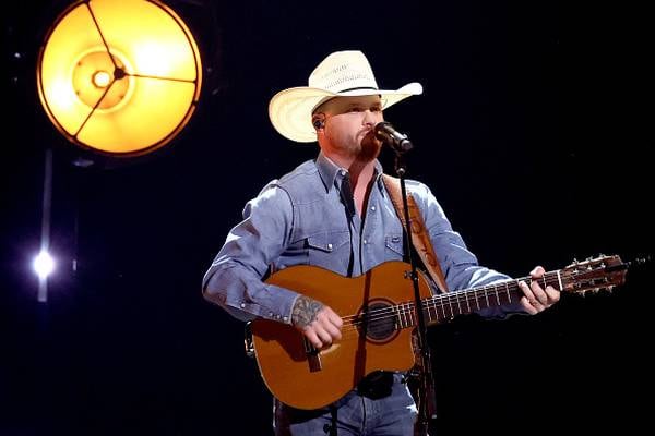 Cody Johnson takes batting practice, throws first pitch at Texas Rangers game