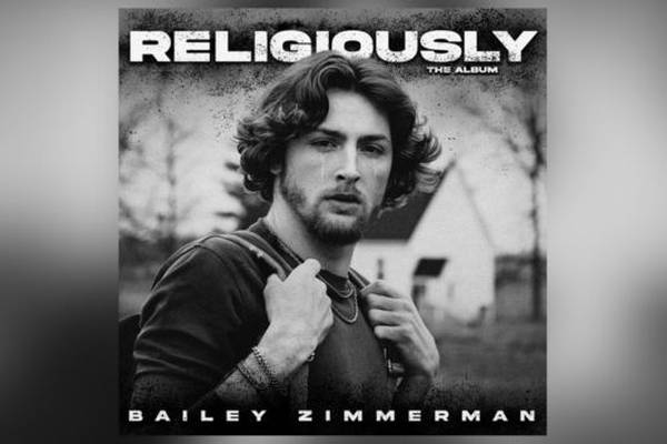 Bailey Zimmerman scores third #1 with "Religiously": "I can't thank y'all enough"