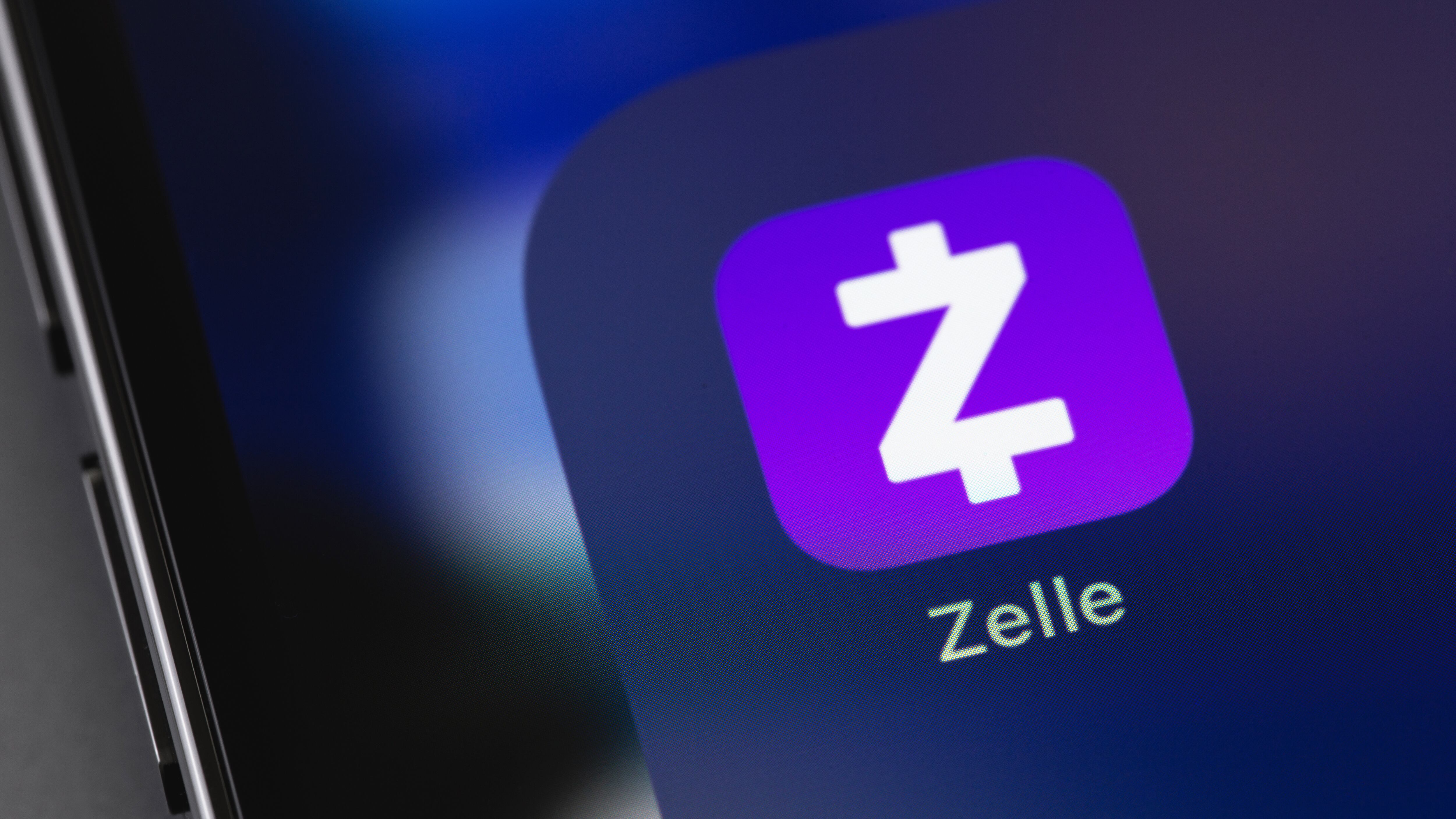 Zelle mobile app on a screen smartphone iPhone closeup. Zelle is a US-based digital payments network, payment service. Batumi, Georgia - August 15, 2023