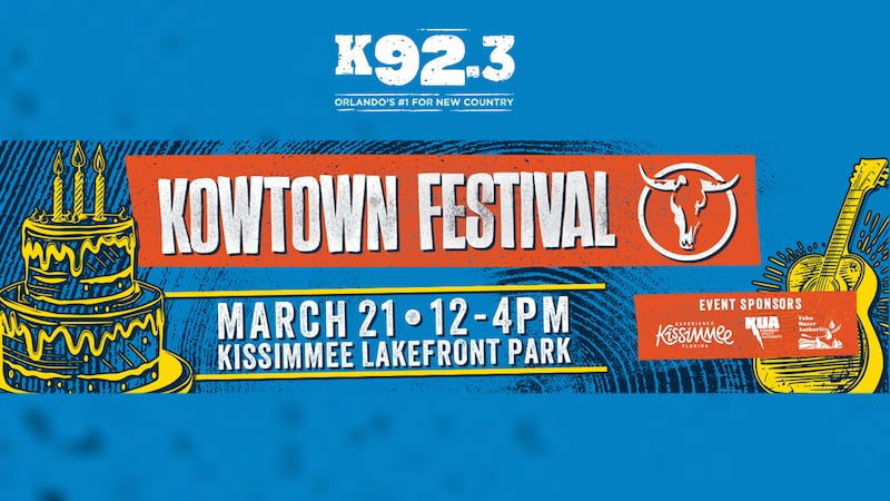Join K92.3 for the City of Kissimmee’s Kowtown Festival