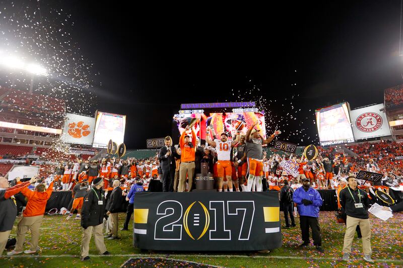 2017 CFP National Championship Clemson Tigers Alabama Crimson Tide