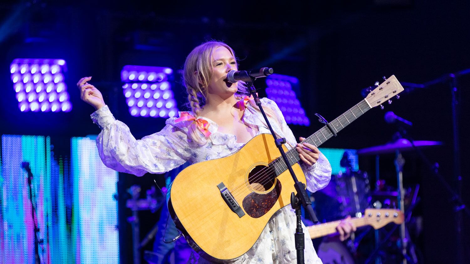 Hailey Whitters performs at PNC Music Pavilion in Charlotte on Oct. 7, 2023.