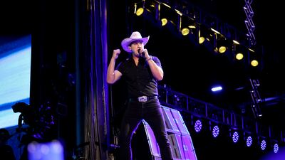 NASHVILLE, TENNESSEE - JUNE 07: Jon Pardi performs onstage during the 2024 CMA Music festival at the Nissan Stadium on June 07, 2024 in Nashville, Tennessee. (Photo by Jason Kempin/Getty Images)