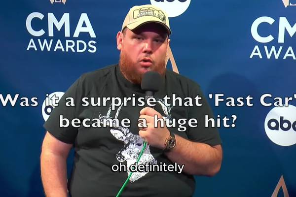 VIDEO: Luke Combs On Fast Car Being A Hit
